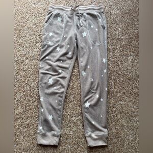 Live Love Lounge star print cozy pajama pants small S
